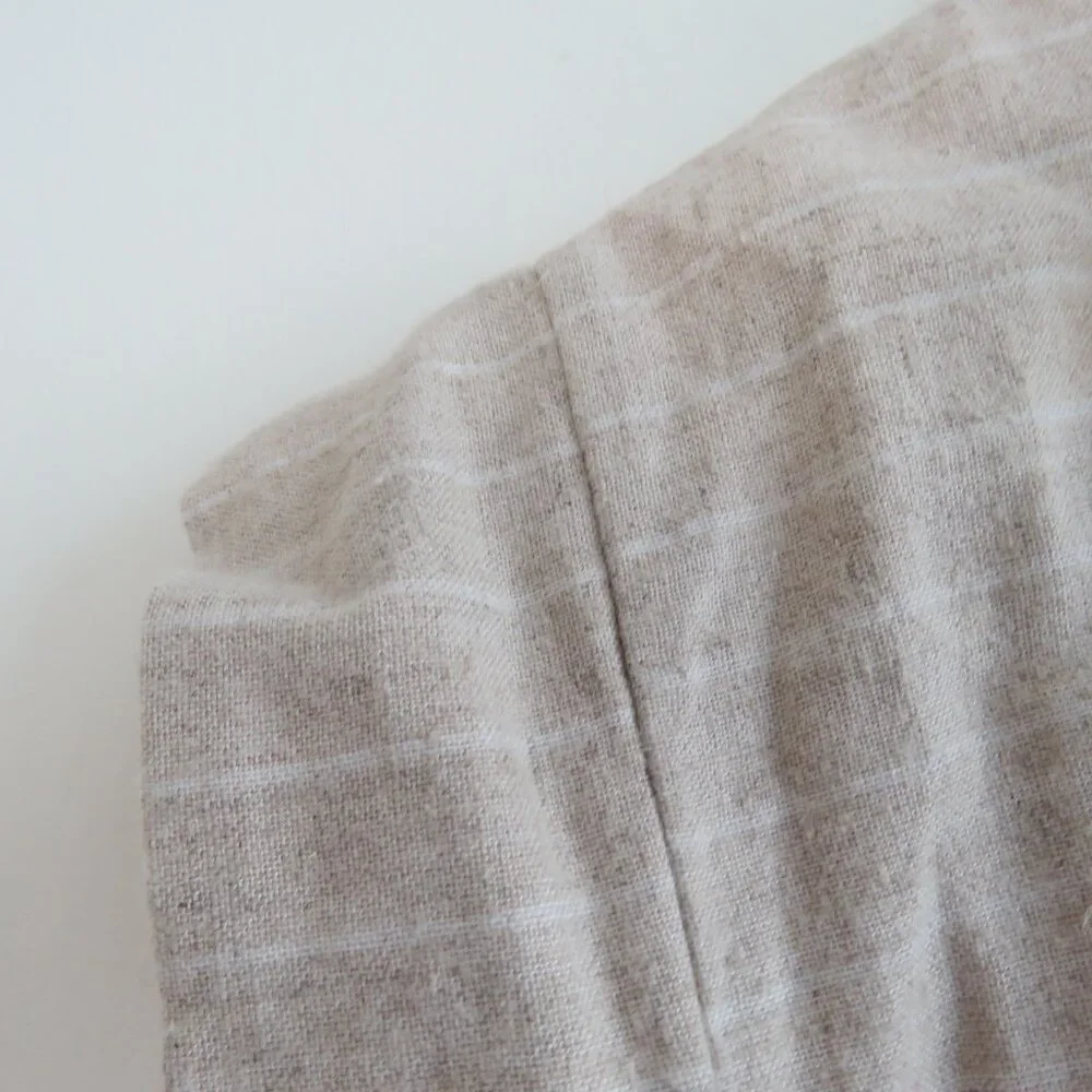CHRISTY DAWN Phoebe Jumpsuit 100% Linen in Striped Tan Neutral - Size M - Picture 6 of 15